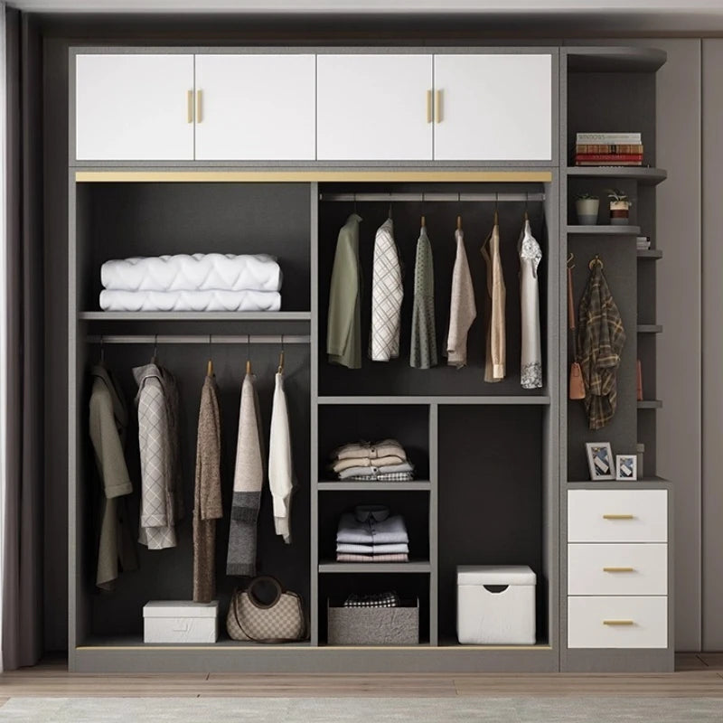European Home Wardrobe Storage Organizer Bedroom Multifunction Wardrobe Apartment Organization Szafki Do Salonu Furniture