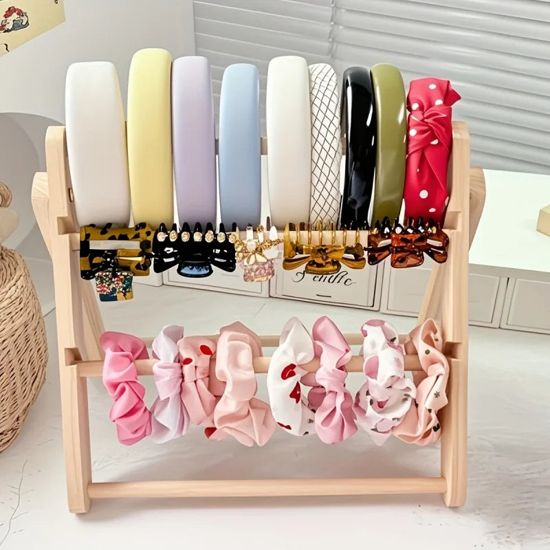 Foldable 3/4Layers Jewelry Display Stand for Bangle Watch Necklace Home Organization Holder Showcase