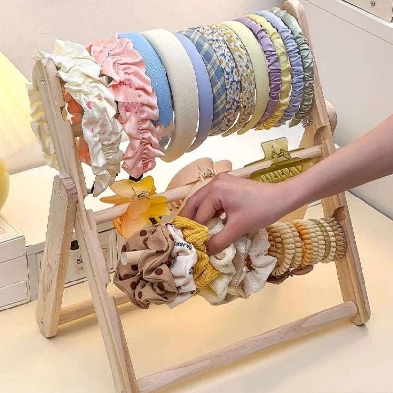 Foldable 3/4Layers Jewelry Display Stand for Bangle Watch Necklace Home Organization Holder Showcase